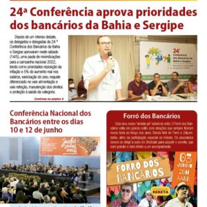 Leia mais sobre o artigo Folha Sindical 400: 24ª Conferência aprova prioridades dos bancários da Bahia e Sergipe