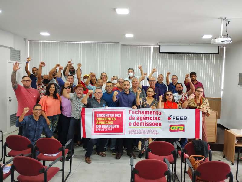 Leia mais sobre o artigo Dirigentes sindicais debatem problemas do Bradesco na Bahia