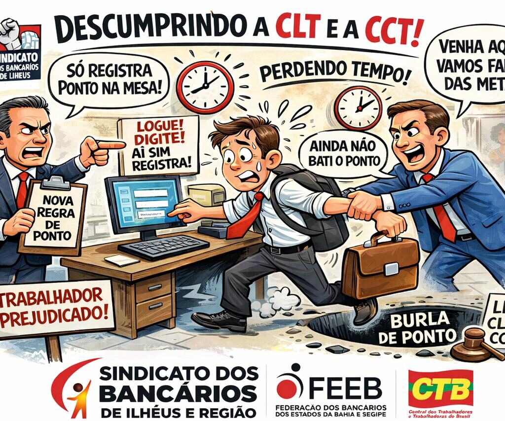 Leia mais sobre o artigo Bradesco descumpre a CLT e a CCT dos bancários, denuncia Sindicato dos Bancários de Ilhéus
