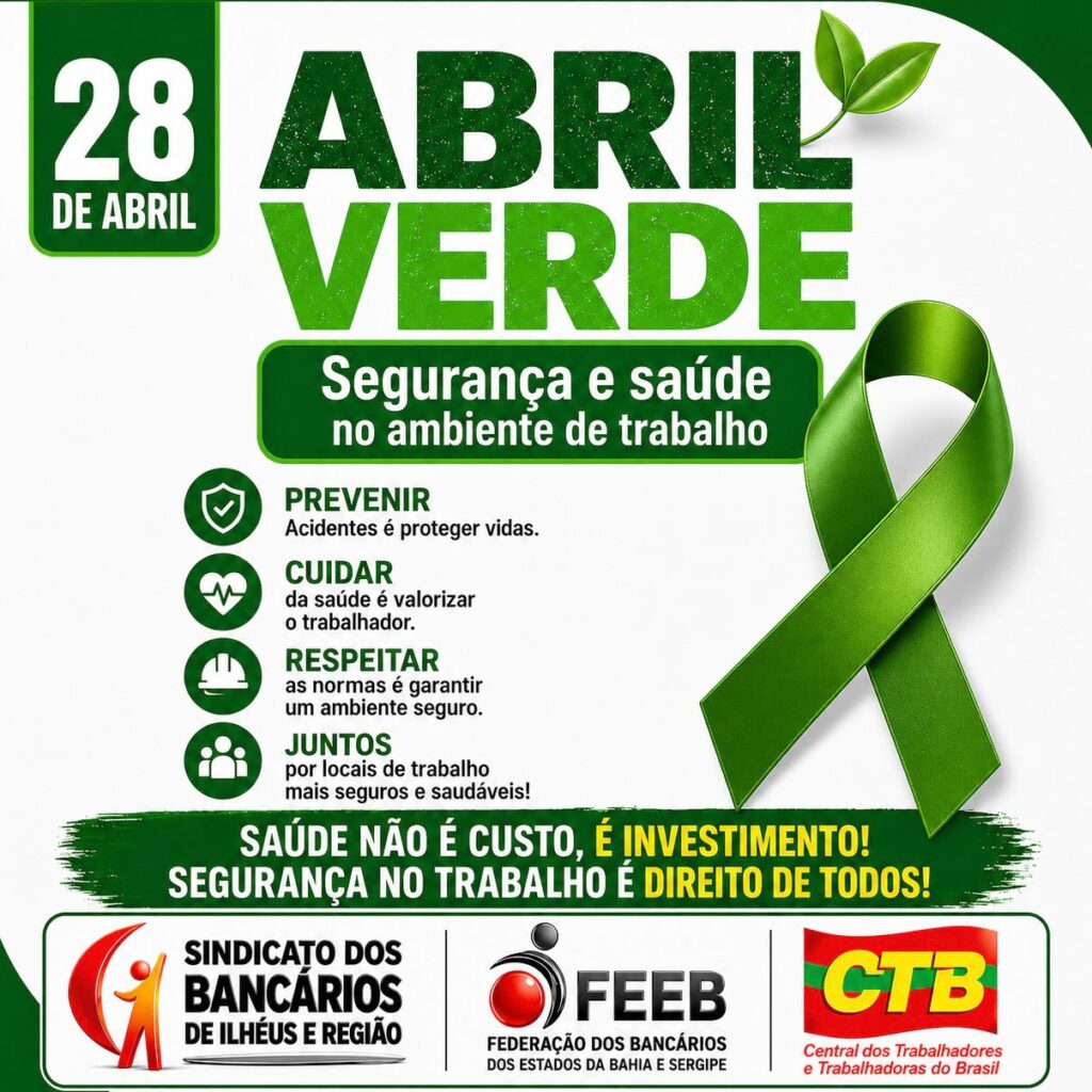 Leia mais sobre o artigo 28 de Abril reforça luta pela vida e saúde dos bancários em Ilhéus e região