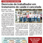 Folha Sindical 421: Demissão de trabalhador em tratamento de saúde é cancelada