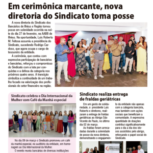 Leia mais sobre o artigo Folha Sindical 420: Em cerimônia marcante, Diretoria do Sindicato toma posse